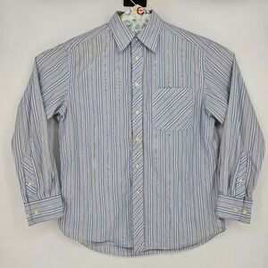 Vintage‎ Robert Graham Shirt Mens Large Button Up Striped Long Sleeve Casual